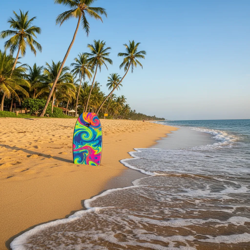 Surfing in Sanur, Bali